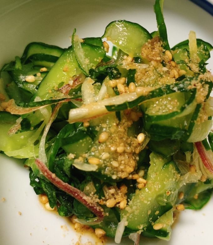 みょうがと大根、きゅうりのさっぱりサラダ