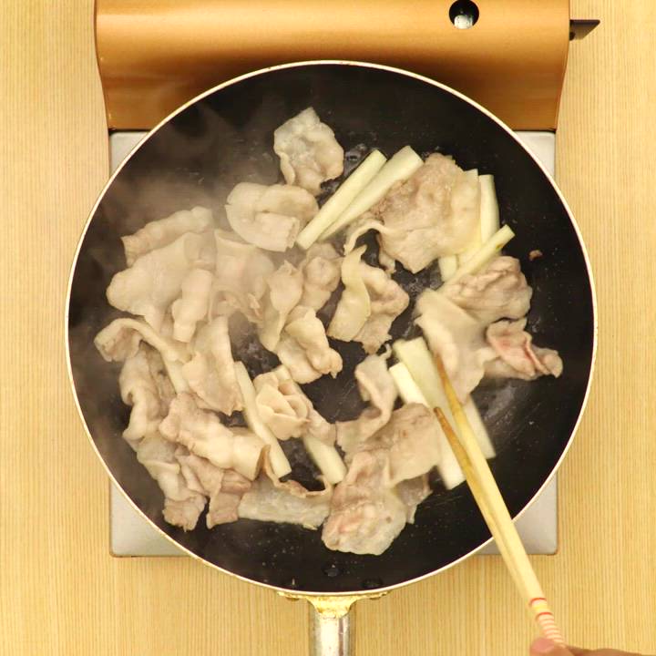 豚バラと長芋のオイスターソース炒め