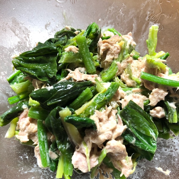 ほうれん草ともやしのツナサラダ