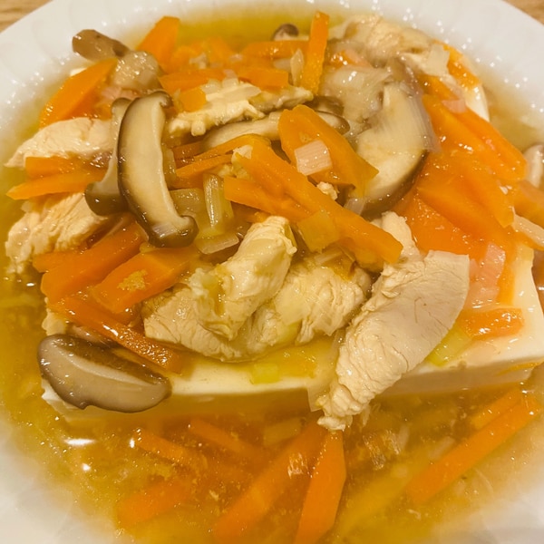 厚揚げの和風えのきあんかけ