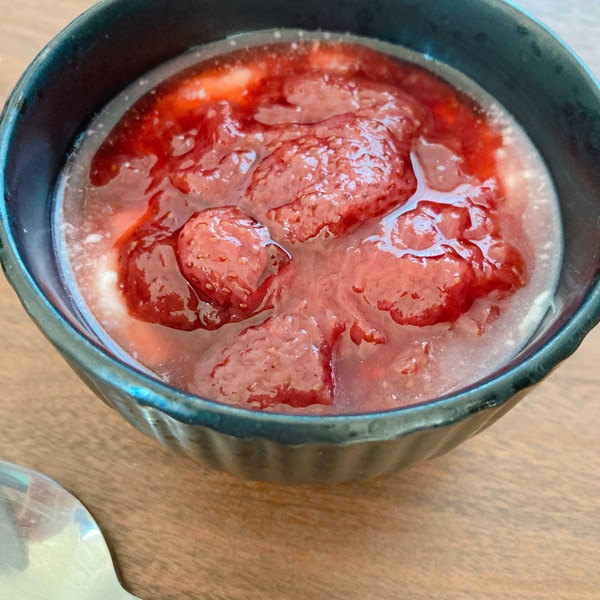 冷凍いちごで簡単♡いちごのコンポート