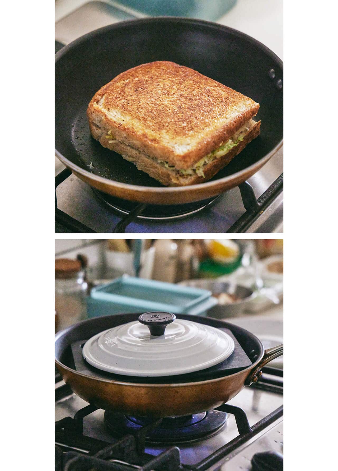 ボリューム満点！ キャベツとベーコンのマスタードサンド