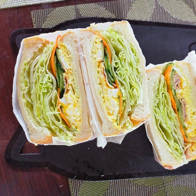 サンドイッチの包み方♡と久しぶりの沼サンdeワンプレート ランチ♡Keep Smiling♪ 〜noripetit life〜おうちごはんと日々の事