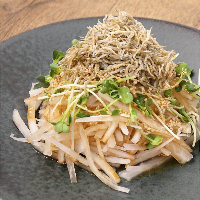 箸休めに～水菜・ちりめんじゃこの大根おろし和え
