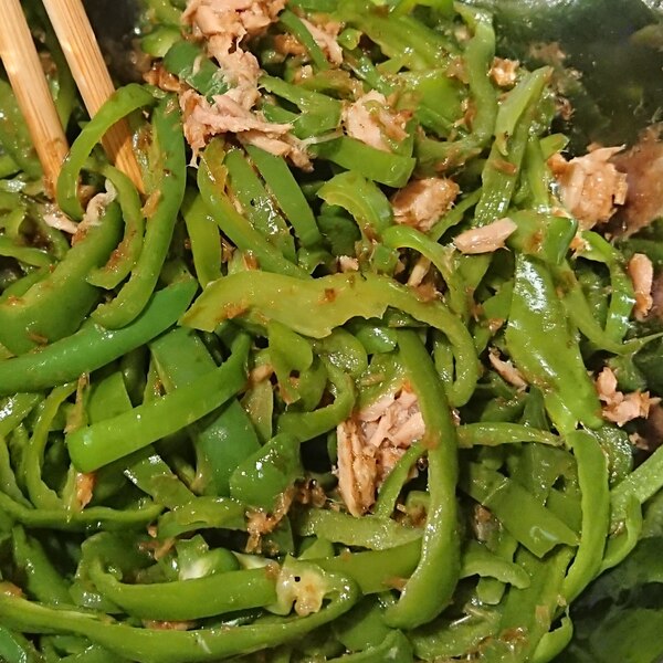 ピーマンと桜えびのおかか和え