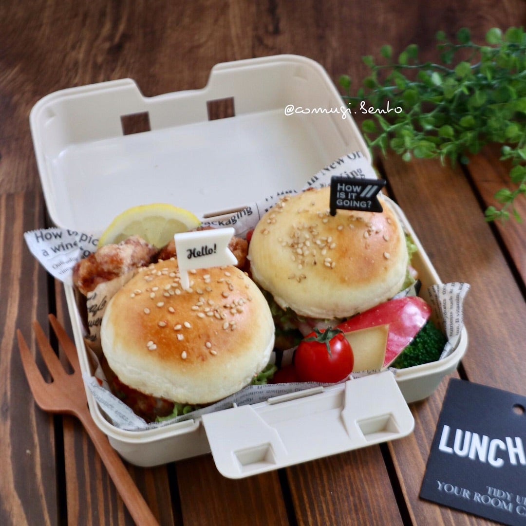 ハンバーガーセットのお弁当の写真素材67442289- PIXTA