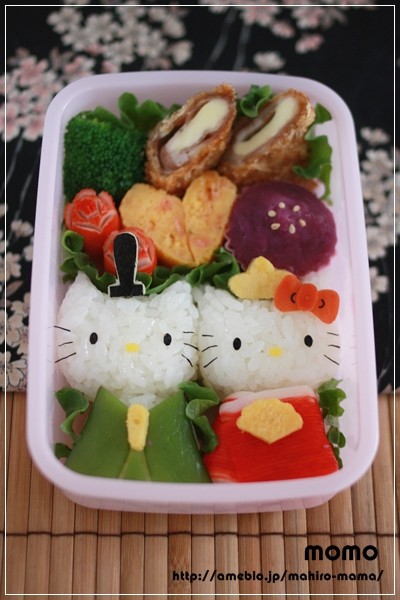 ひな祭りに♪簡単まんまるおひな様キャラ弁の作り方