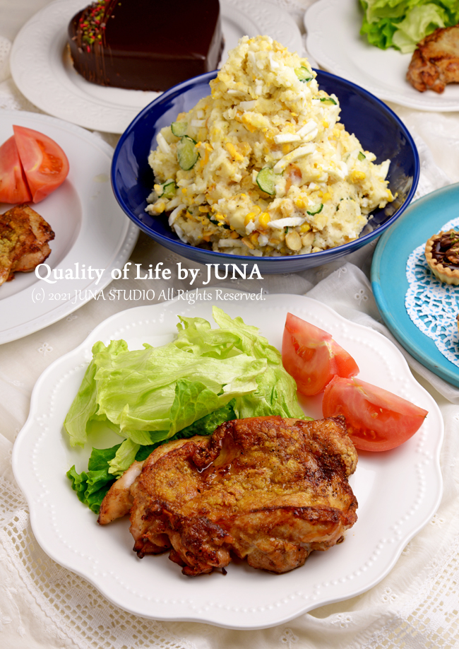 バレンタインのステーキサラダ