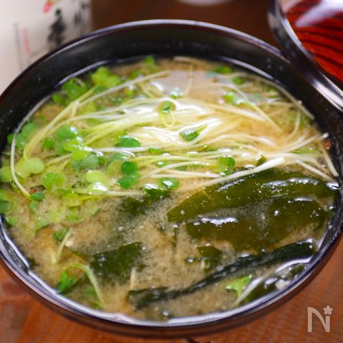 かいわれ大根の卵白スープ,卵白が余った時はこれ！