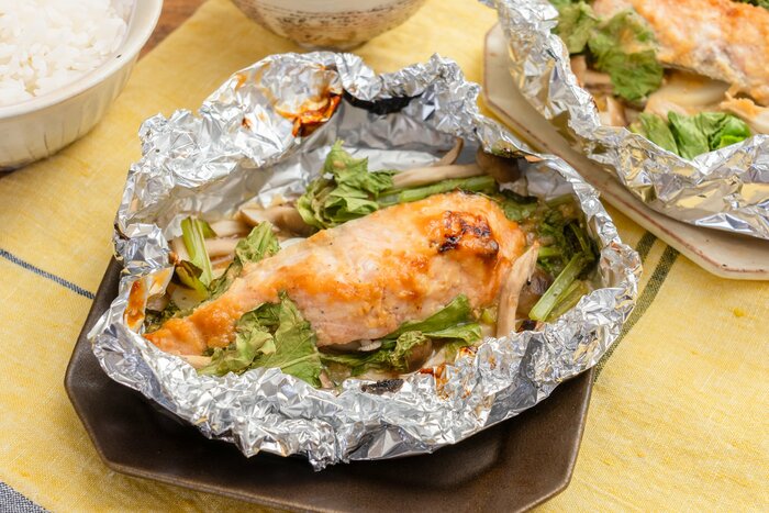 オーブンレンジで簡単！鮭のホイル焼き by meme2824クックパッド簡単おいしいみんなのレシピが392万品