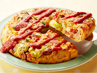 チーズとパンチェッタたっぷりのスペイン風オムレツキリンレシピノート - とっておきの「おつまみ」から「デザート」までキリン