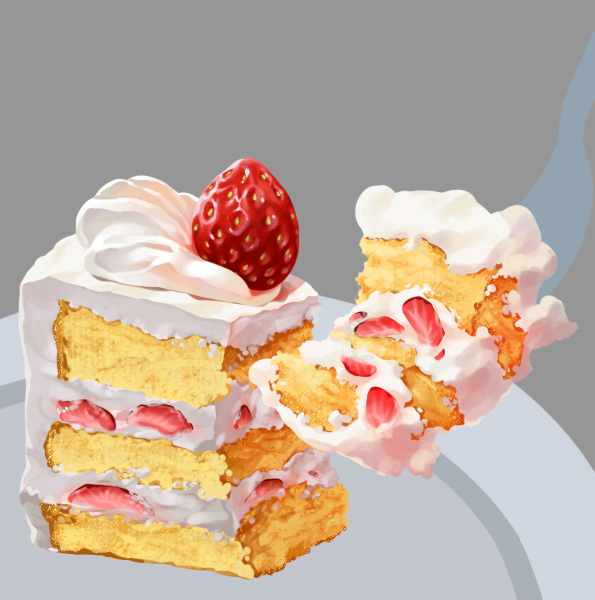 フリーアイコン いちごショートケーキ フリーアイコン- 華彩 寝手妓のイラスト - pixiv