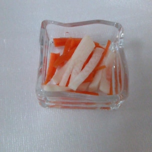 簡単紅白なます カンタン酢すし酢で作れます お正月料理 大根にんじんレシピ