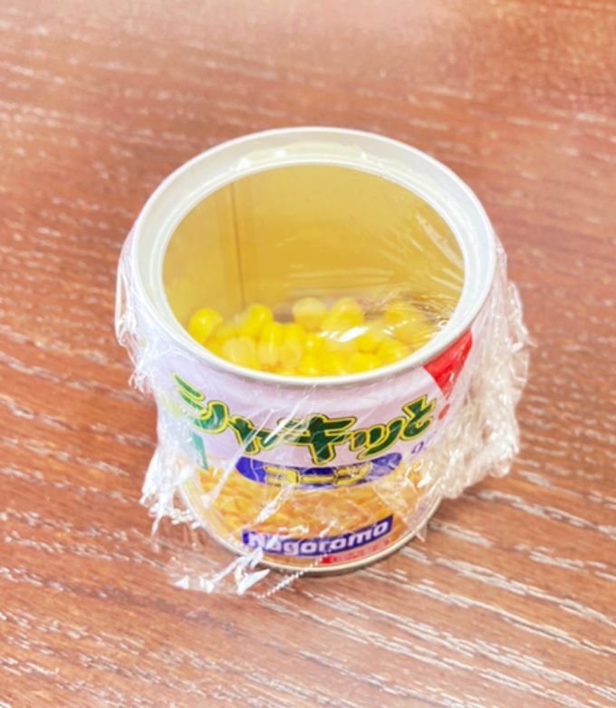 使いきれない缶詰のホールコーンを冷凍保存