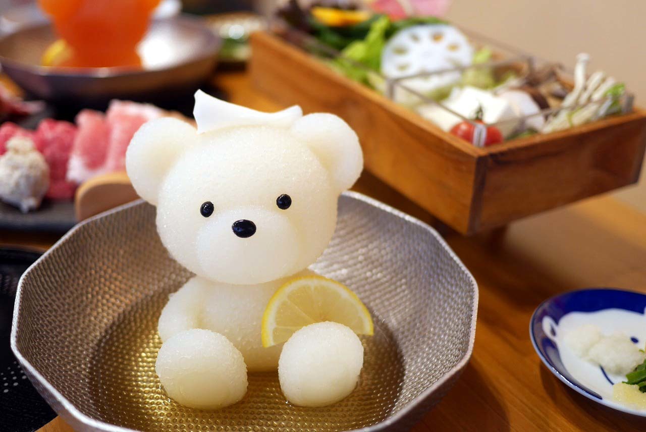 渋谷 予約必須！『北海道めんこい鍋 くまちゃん温泉』で可愛すぎる1人鍋miho