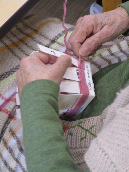 牛乳パックで編み物 : 山のあひるの手仕事 時々日常 ～mt book for handmade～