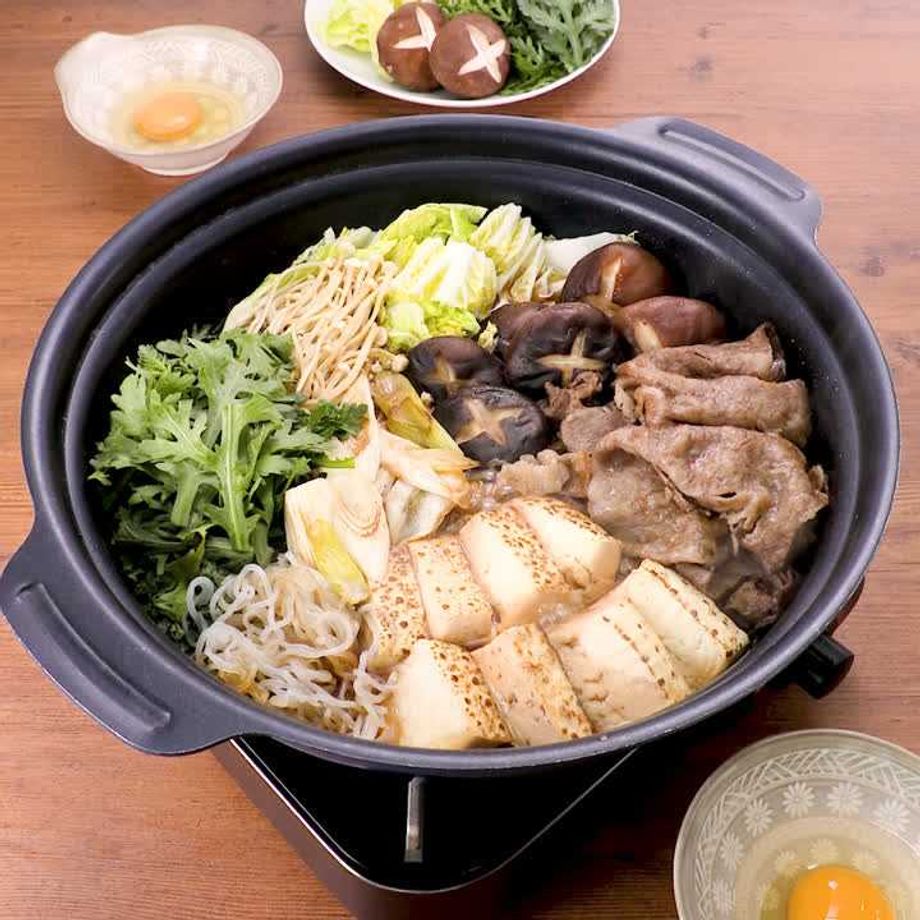 牛のひき肉すき焼き