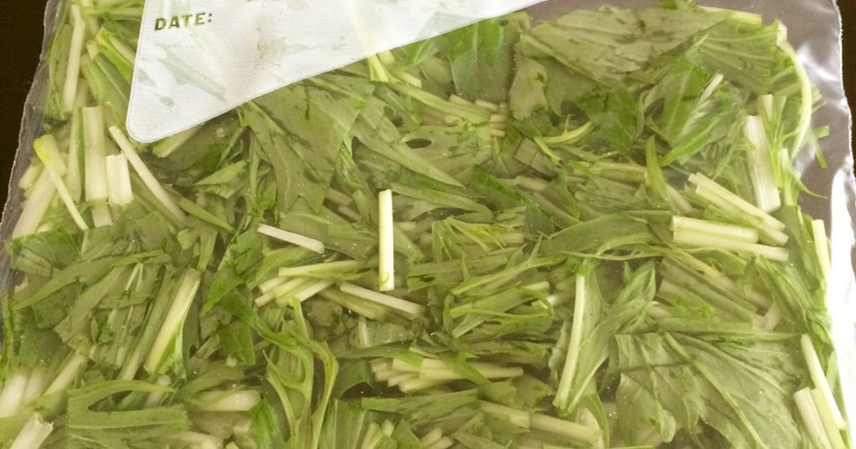 袋のままはNG！水菜のシャキシャキが1週間続く保存方法えんウチ