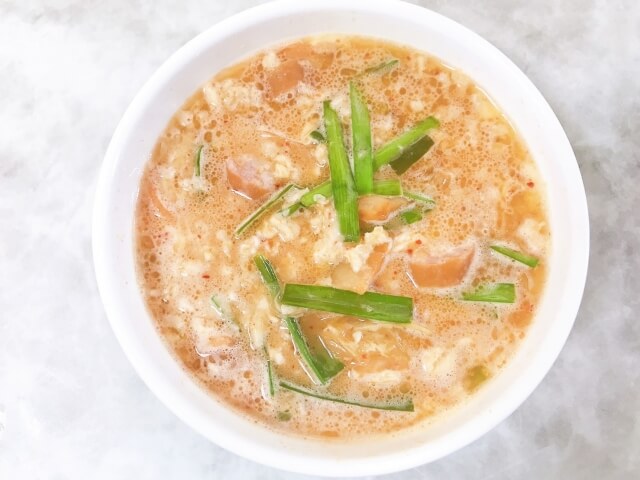 プレミアム ピュア オートミールニッショクの口コミ - ⭐️オートミールでキムチ雑炊🐥❤️ by 三児👶🏻ママちゃん❤️ 混合肌 30代後半LIPS