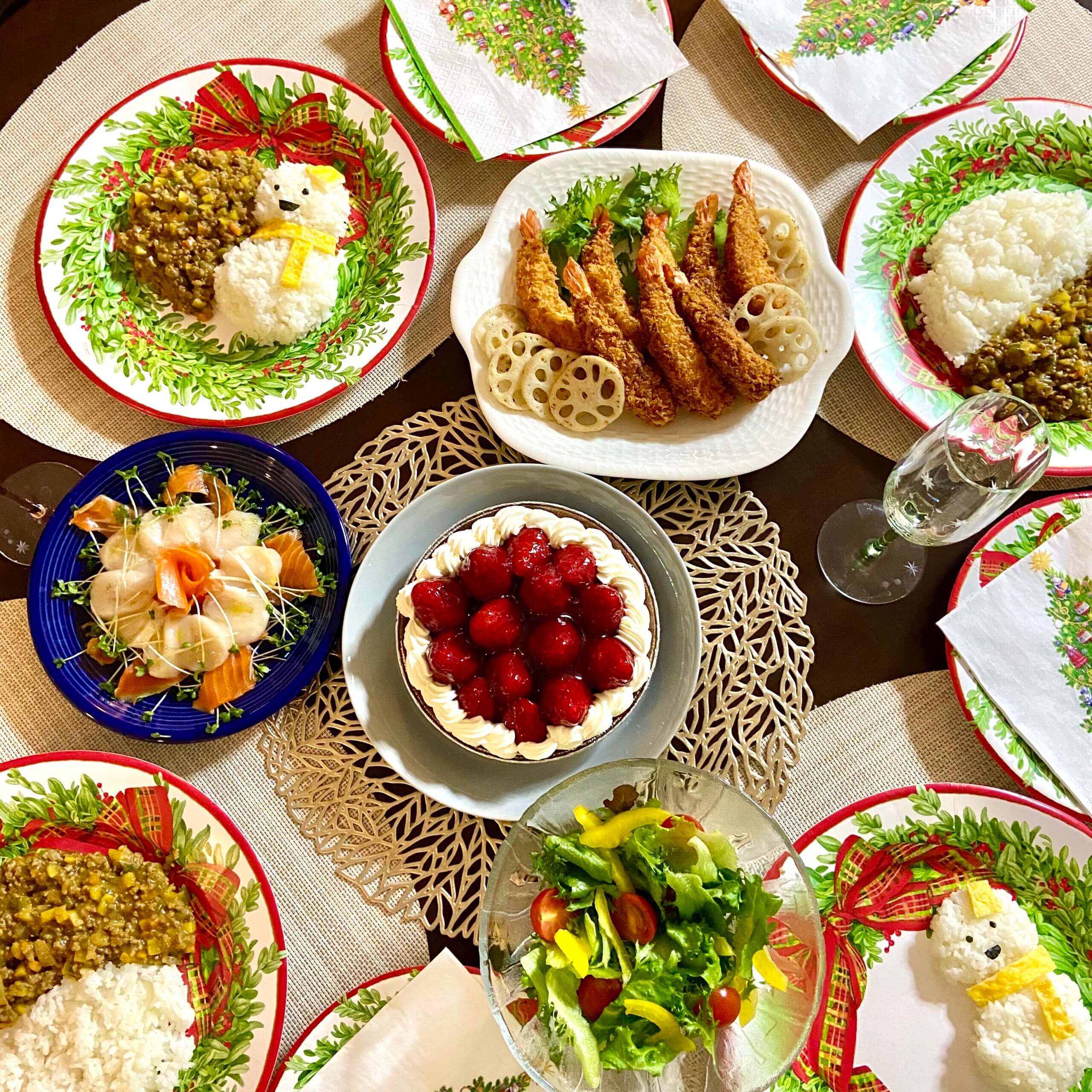 クリスマスカレー いつものカレーでクリスマスパーティ