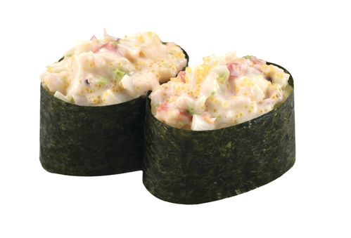 おすすめアレンジメニュー🍣大人気の『 サラダ軍艦』に 「穴子のタレ」と「わさび」をトッピング✨さらに「ガリ」を追加でトッピングするのもおすすめですよ😍かっぱ寿司 メニューはこちら▽https:www.kappasushi.jp menu2