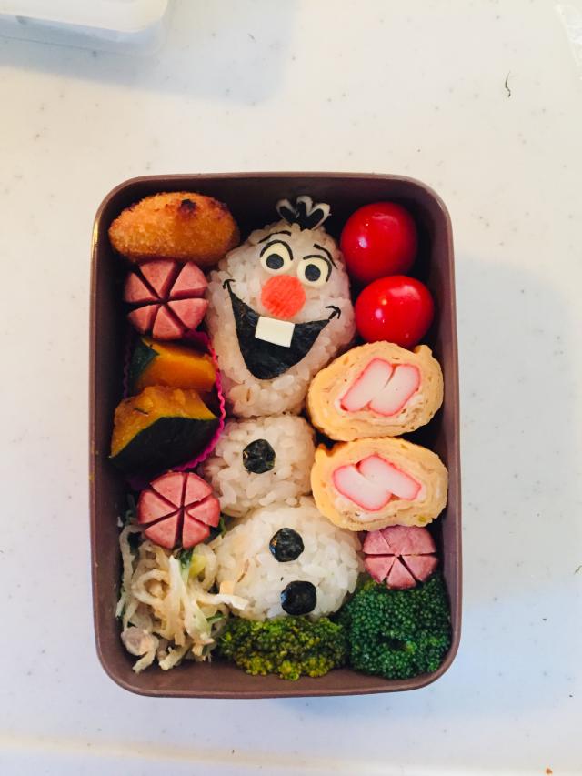 キャラ弁*アナと雪の女王 オラフのお弁当