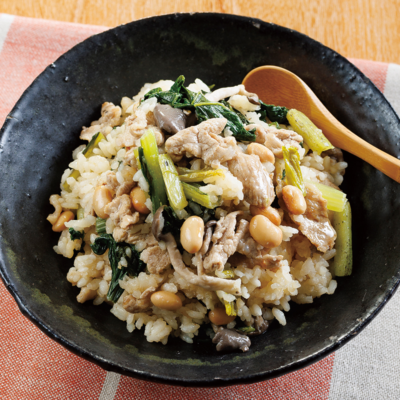 小松菜の混ぜご飯