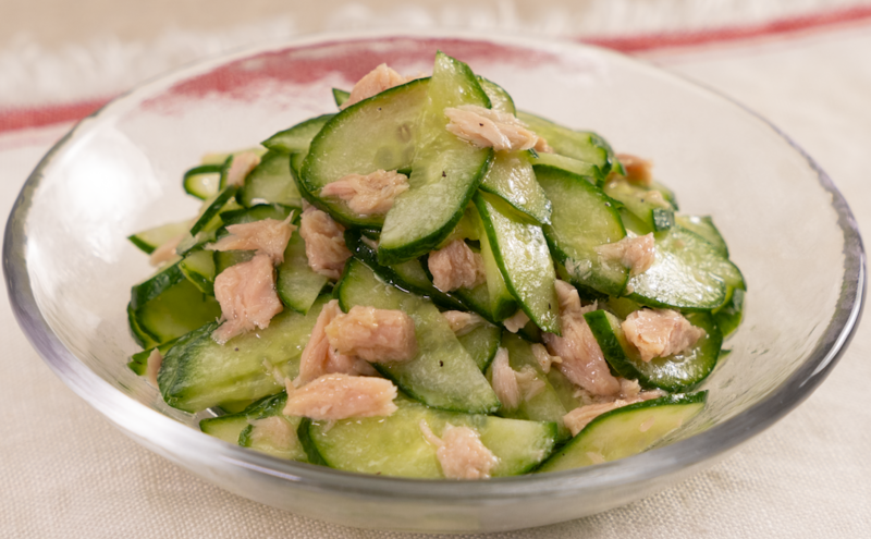 おつまみにも最適♪ きゅうりとツナのピリ辛味噌和え