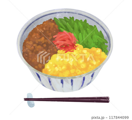 そぼろ丼イラスト無料イラスト・フリー素材なら「イラストAC」