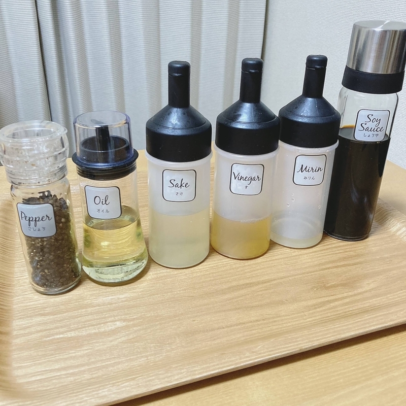 液だれしない!液体調味料 醤油・酒・酢・オイル の詰め替え容器はこれ!家がどんどん好きになる