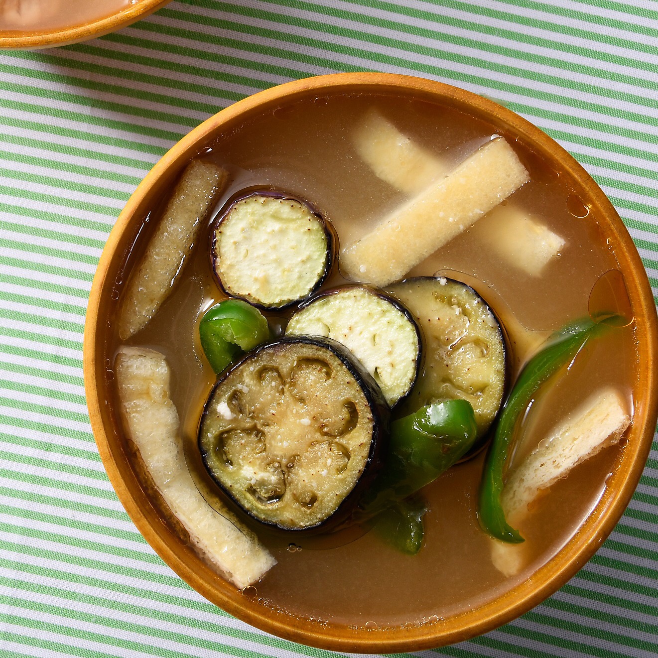 なすの簡単お味噌汁の作り方