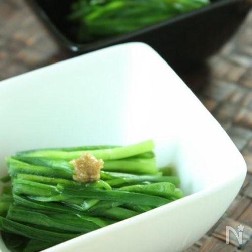 黄ニラしょうゆ』を使ったニラのお浸し美観堂のよみもの