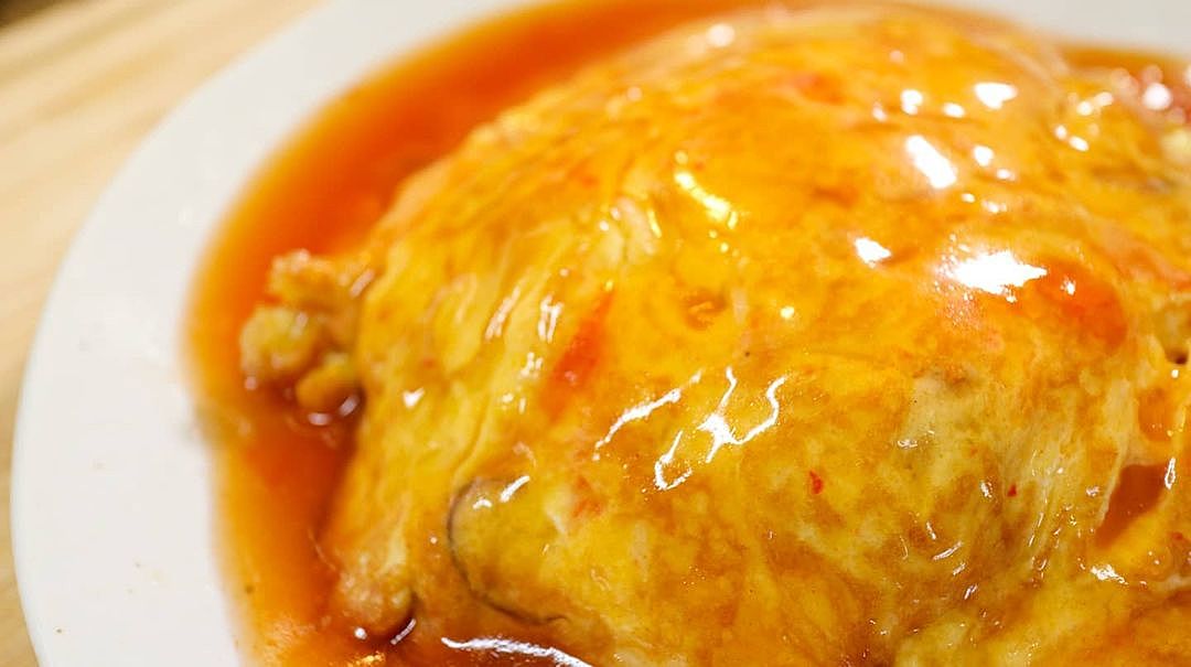 みんな大好きケチャップ甘酢あんの天津飯