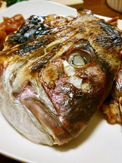 カンパチのあらの✨オイル焼き