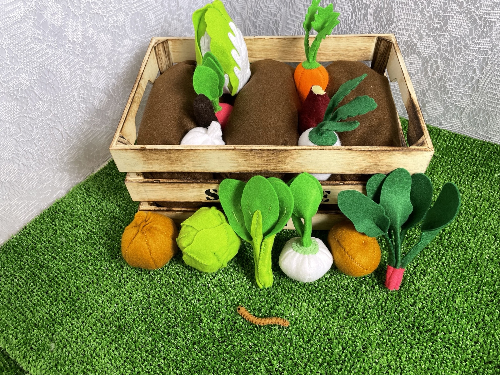 手芸キット フェルト 食べ物モチーフ 食材 野菜 果物 バスケット おままごとセット ベビー 幼児 素材セット 手作り ハンドクの通販はau PAYマーケット - プラスナオau PAY マーケット－通販サイト