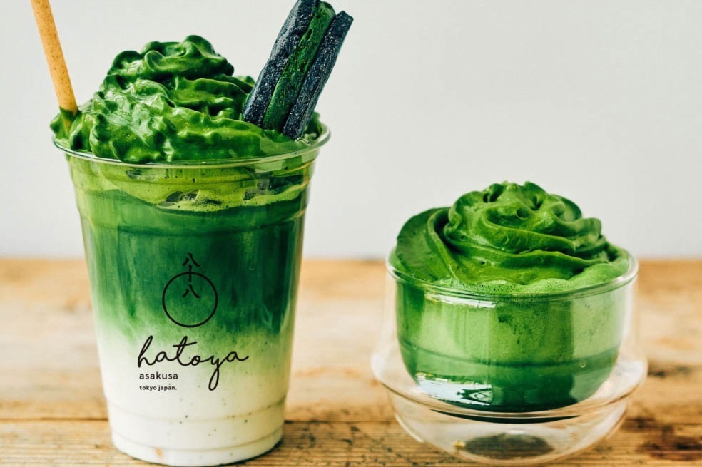 お濃茶スイーツ雷一茶浅草の抹茶スイーツ