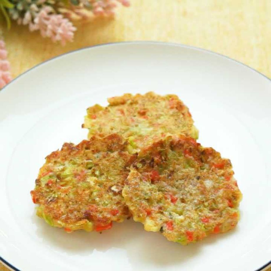 豆腐お好み焼き〜離乳食のつかみ食べ用