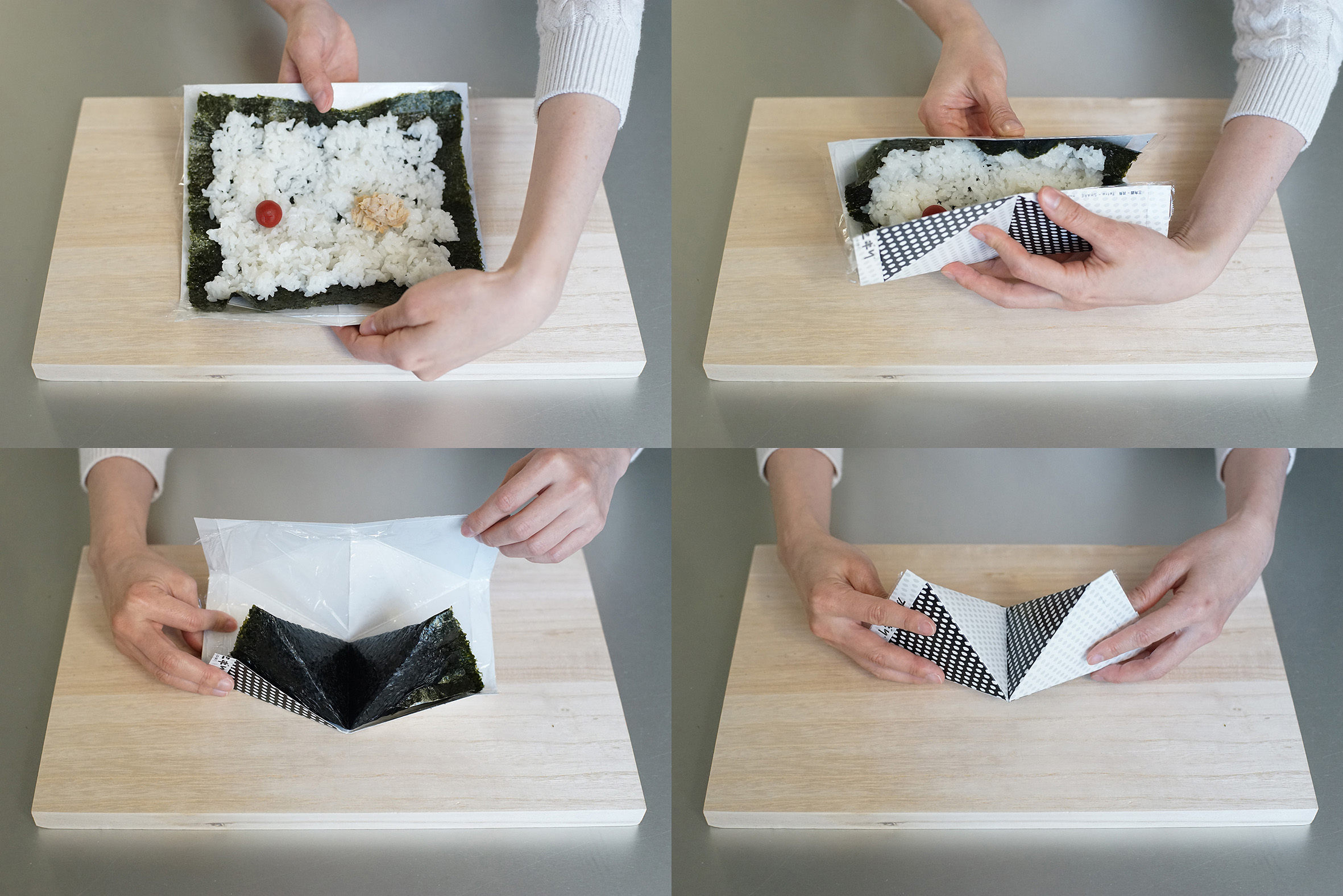 Chisshy0rigami ちっしー折り紙 です♪ 昨日リールで折り方をご紹介した おにぎり を飾ってみました🍙のりの部分に飴玉などを入れると具のようになり、プチギフトにもぴったりです🍬🎁先日ご紹介した おさるさん や、次の土曜日にご紹介予定の 柿 と合わせて