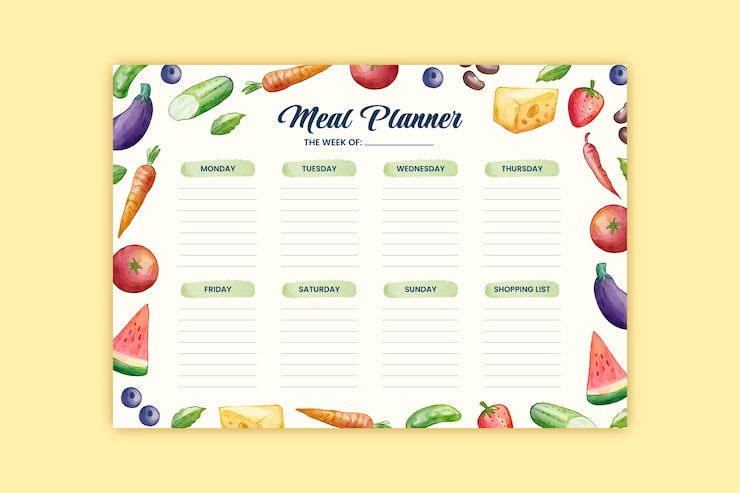 献立表テンプレート ワード・ページズ レコーディング機能付き無料テンプレート Mac・Windows 『ひな形ジャーナル』