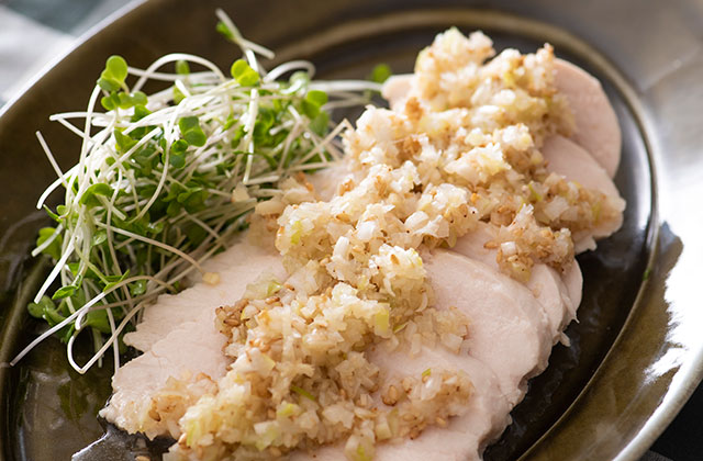 レシピ 鶏むね肉のやみつきネギ塩ダレ - しにゃごはん blog