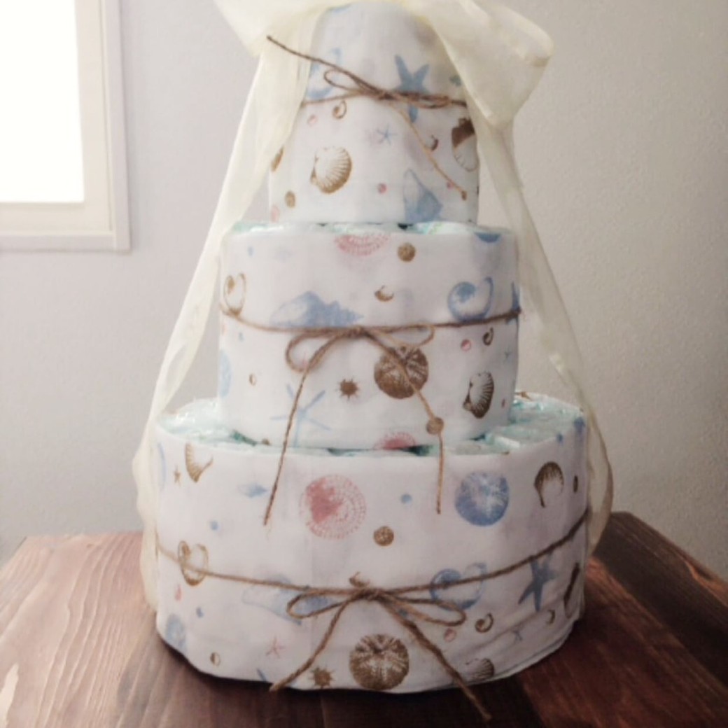 出産祝い おむつケーキを手作りする