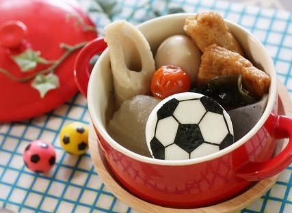サッカー少年へ♡簡単！サッカーボールのおにぎり弁当