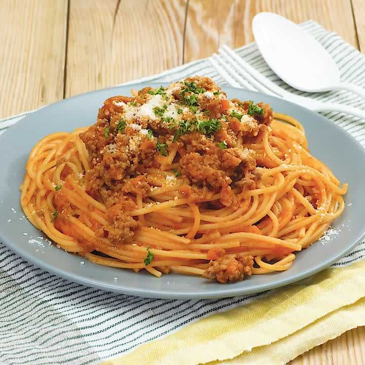 茄子のミートソースパスタの献立美味しいごはん