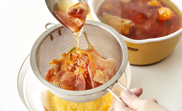 野菜だしの活用方法① 水菜と豚のしゃぶしゃぶ