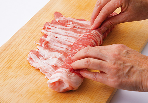 取り分けレシピ 産直豚バラ肉とじゃがいもの塩炒めセット