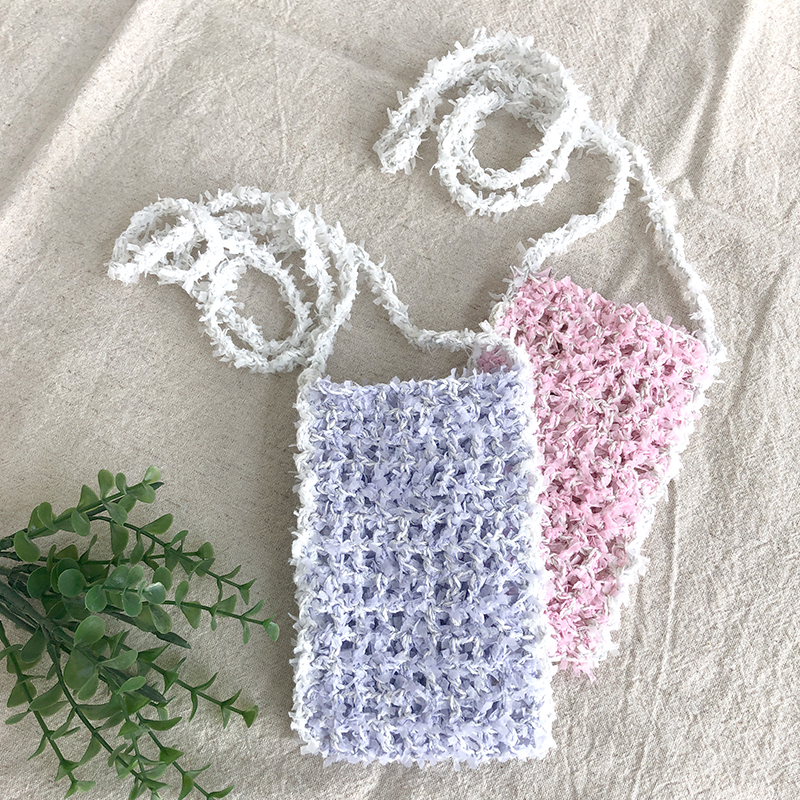 かぎ編みポーチコットン ハンドメイド かぎ針編み フラワーモチーフ 編み物 スクエア ポーチ Gauche crochet 通販18373425Creema クリーマ