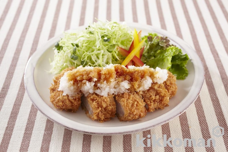 焼くだけ簡単、トンテキ、わさび醤油でさっぱりと