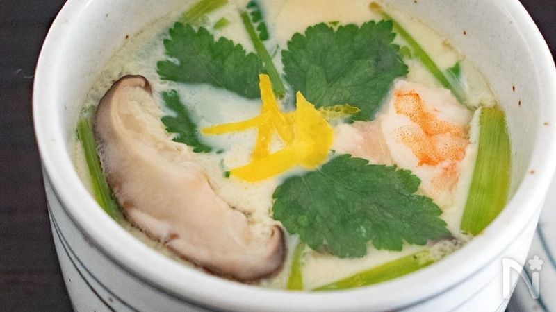 フライパンで茶碗蒸し