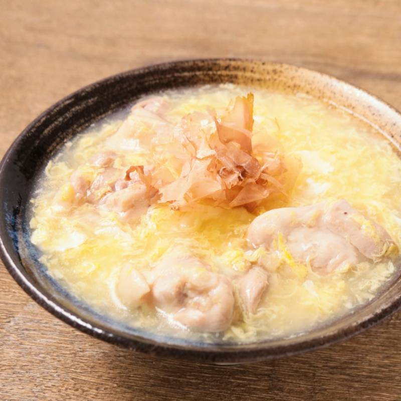 鶏ささみとオクラの冷たい明太クリームうどん豆乳使用