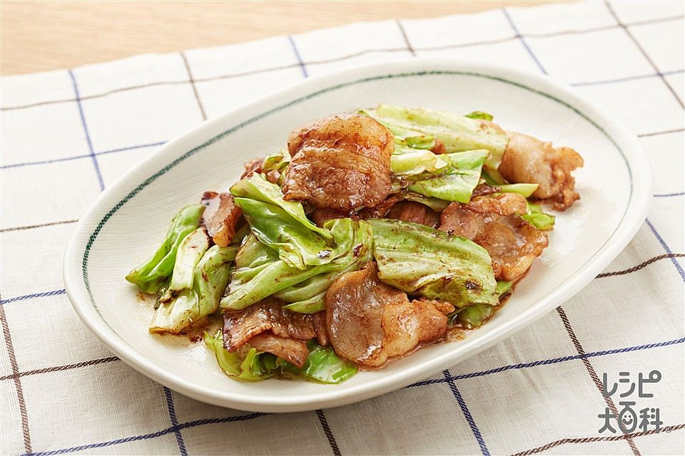 豚とキャベツの重ね蒸し 濃厚にんにく味噌だれ QUEENレシピ＋：Amway 日本アムウェイ